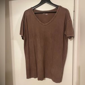 Aerie distressed oversized T-shirt. Size small. Barely worn.